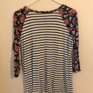 Lovely Souls Floral Baseball Tee